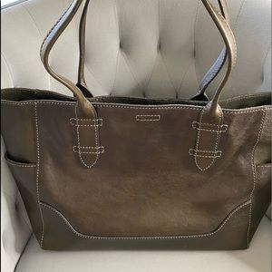 Frye Olive Green Tote- ONLY USED ONCE